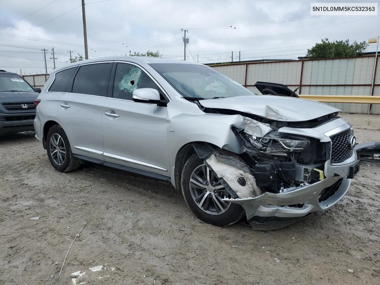 2019 Infiniti Qx60 Luxe VIN: 5N1DL0MM5KC532363 Lot: 72615494