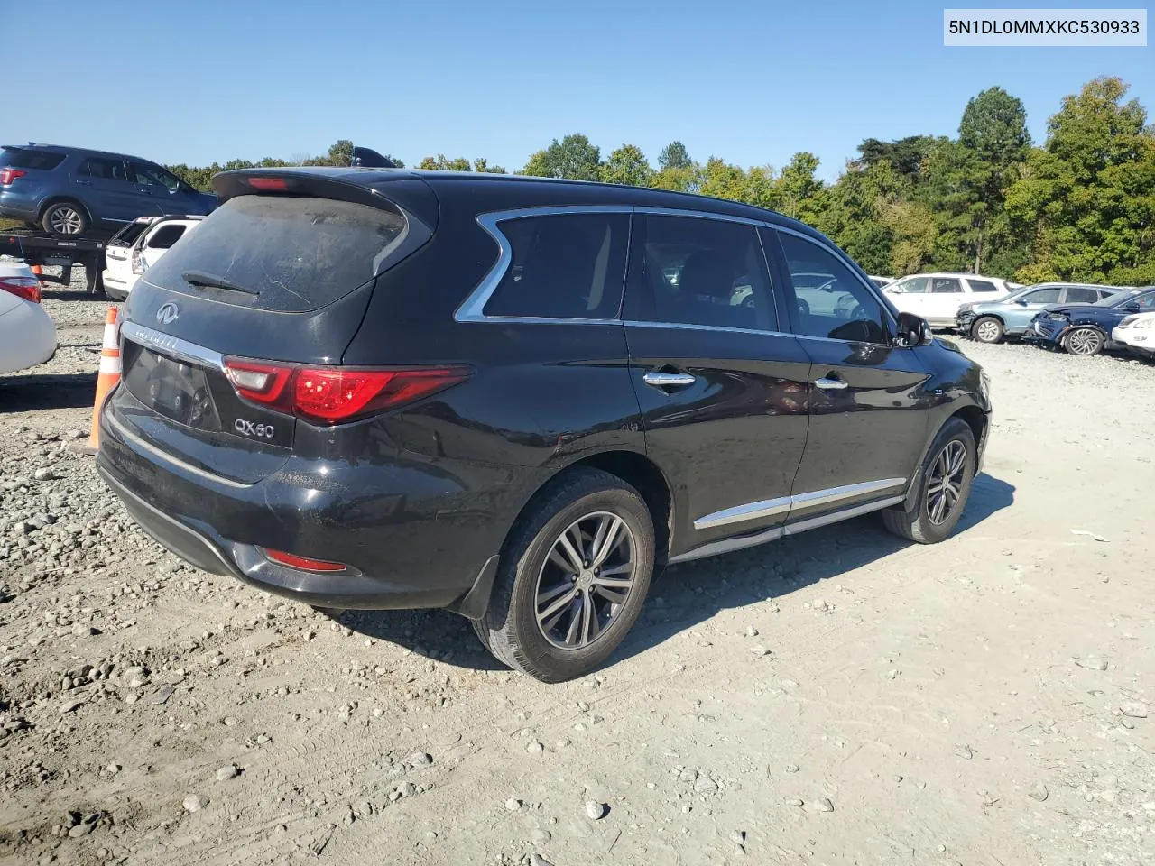 2019 Infiniti Qx60 Luxe VIN: 5N1DL0MMXKC530933 Lot: 73184754