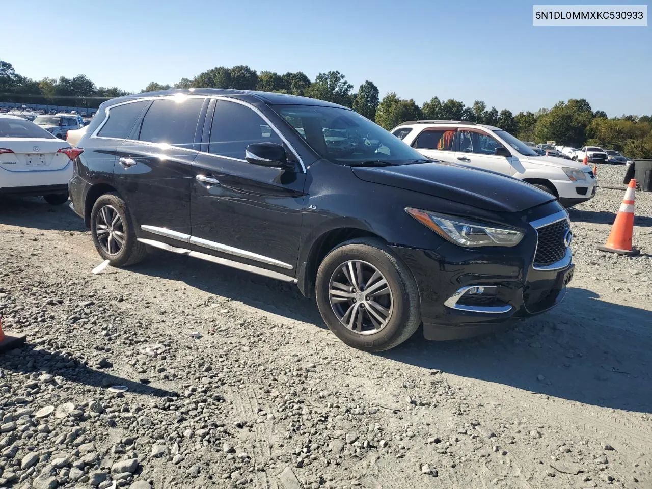 2019 Infiniti Qx60 Luxe VIN: 5N1DL0MMXKC530933 Lot: 73184754