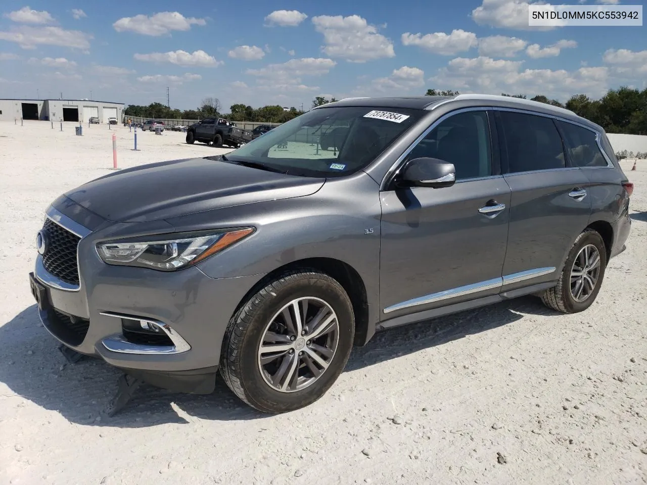 5N1DL0MM5KC553942 2019 Infiniti Qx60 Luxe