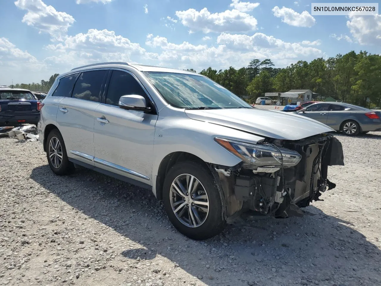 2019 Infiniti Qx60 Luxe VIN: 5N1DL0MN0KC567028 Lot: 73973184