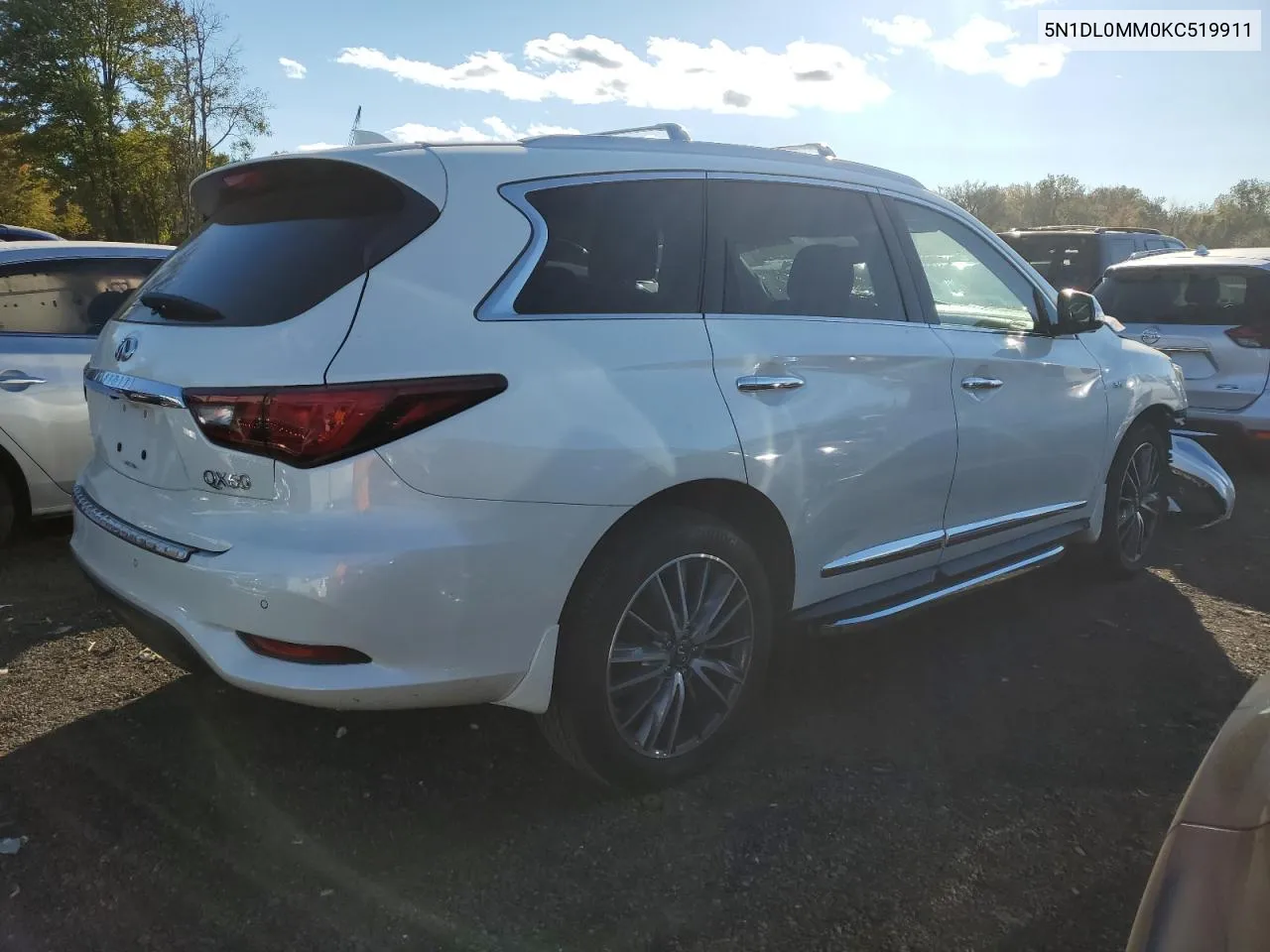 2019 Infiniti Qx60 Luxe VIN: 5N1DL0MM0KC519911 Lot: 75035084