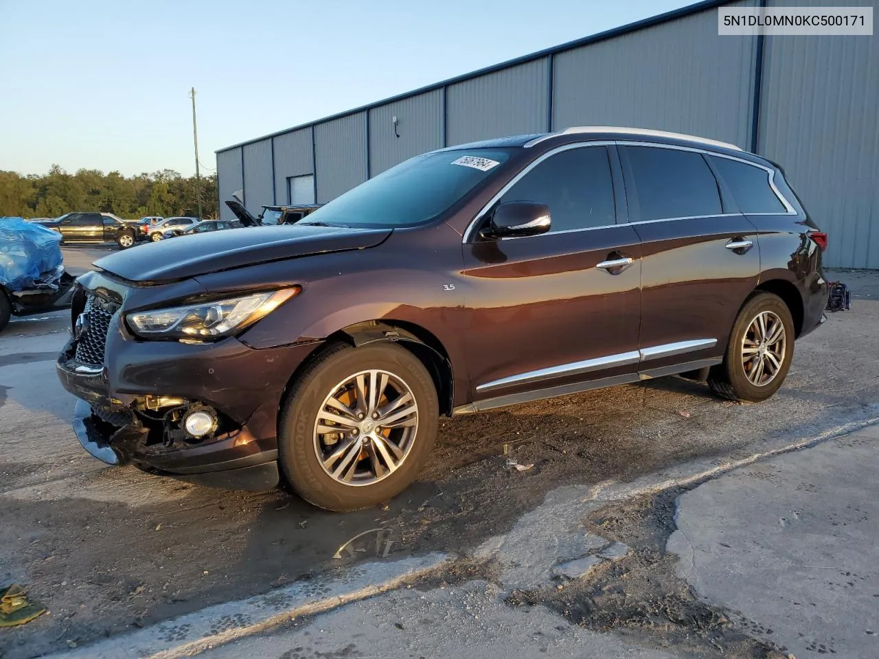 2019 Infiniti Qx60 Luxe VIN: 5N1DL0MN0KC500171 Lot: 75067964