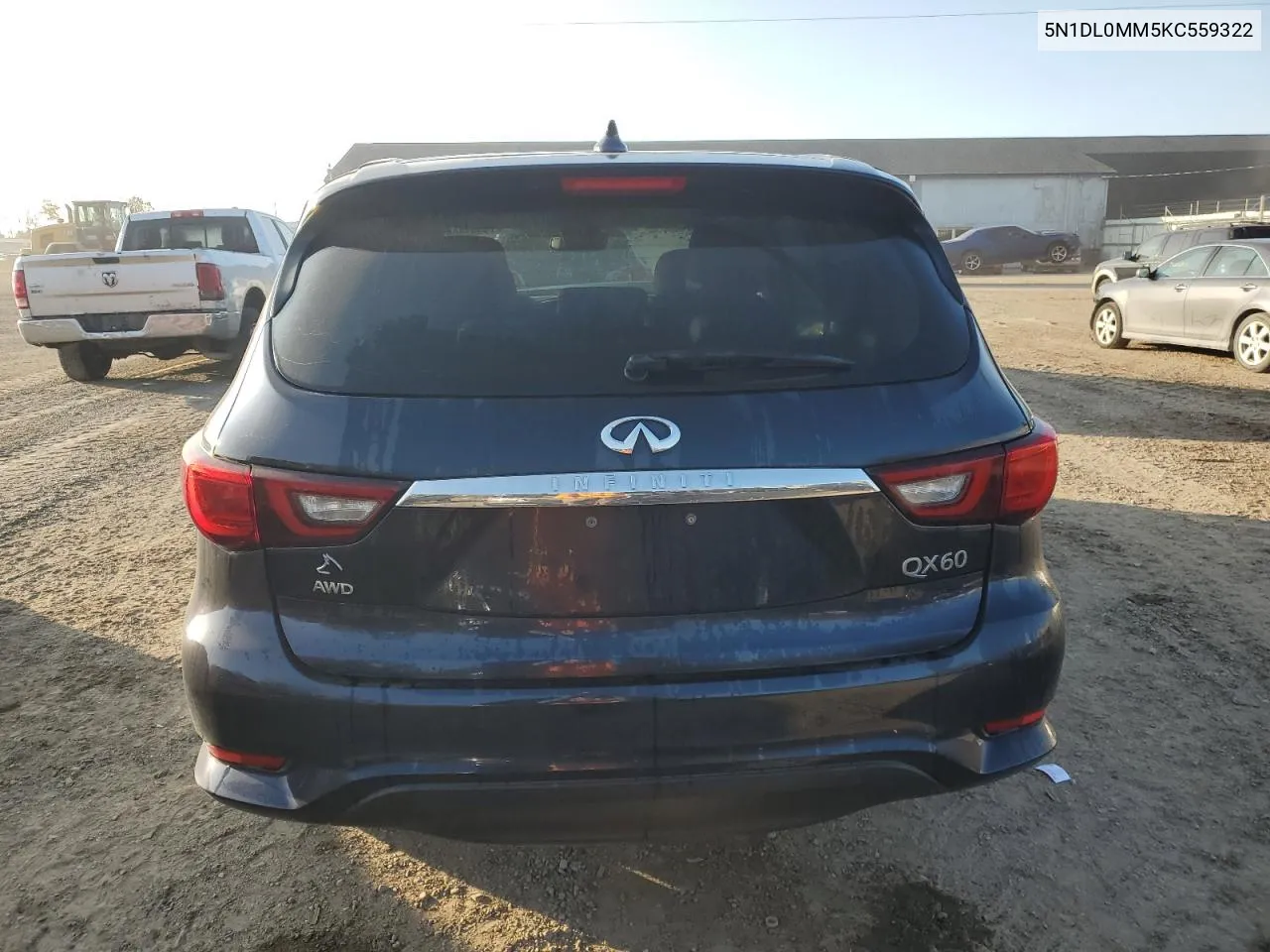 2019 Infiniti Qx60 Luxe VIN: 5N1DL0MM5KC559322 Lot: 75301444