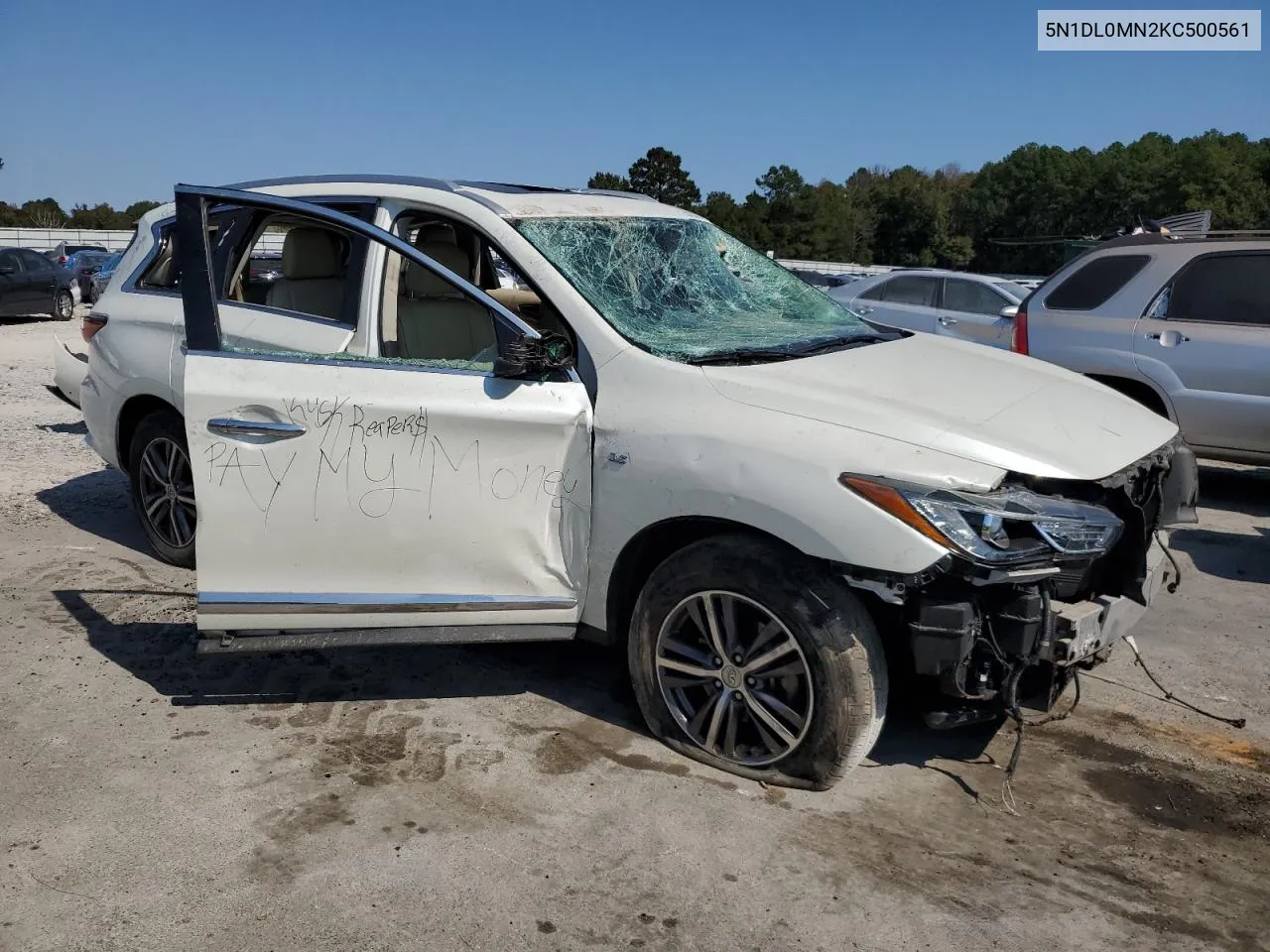 2019 Infiniti Qx60 Luxe VIN: 5N1DL0MN2KC500561 Lot: 75433064