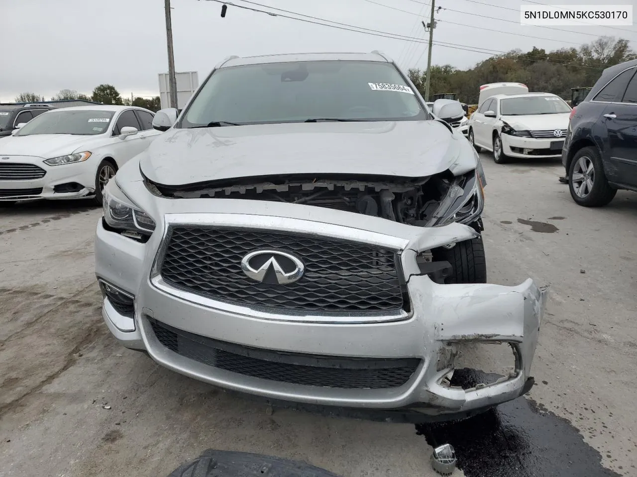 2019 Infiniti Qx60 Luxe VIN: 5N1DL0MN5KC530170 Lot: 75835664