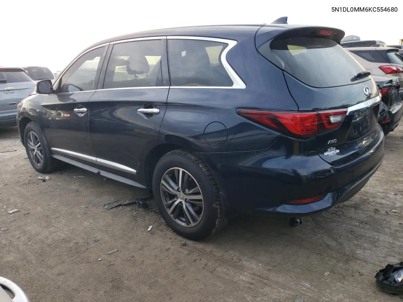 2019 Infiniti Qx60 Luxe VIN: 5N1DL0MM6KC554680 Lot: 76329554