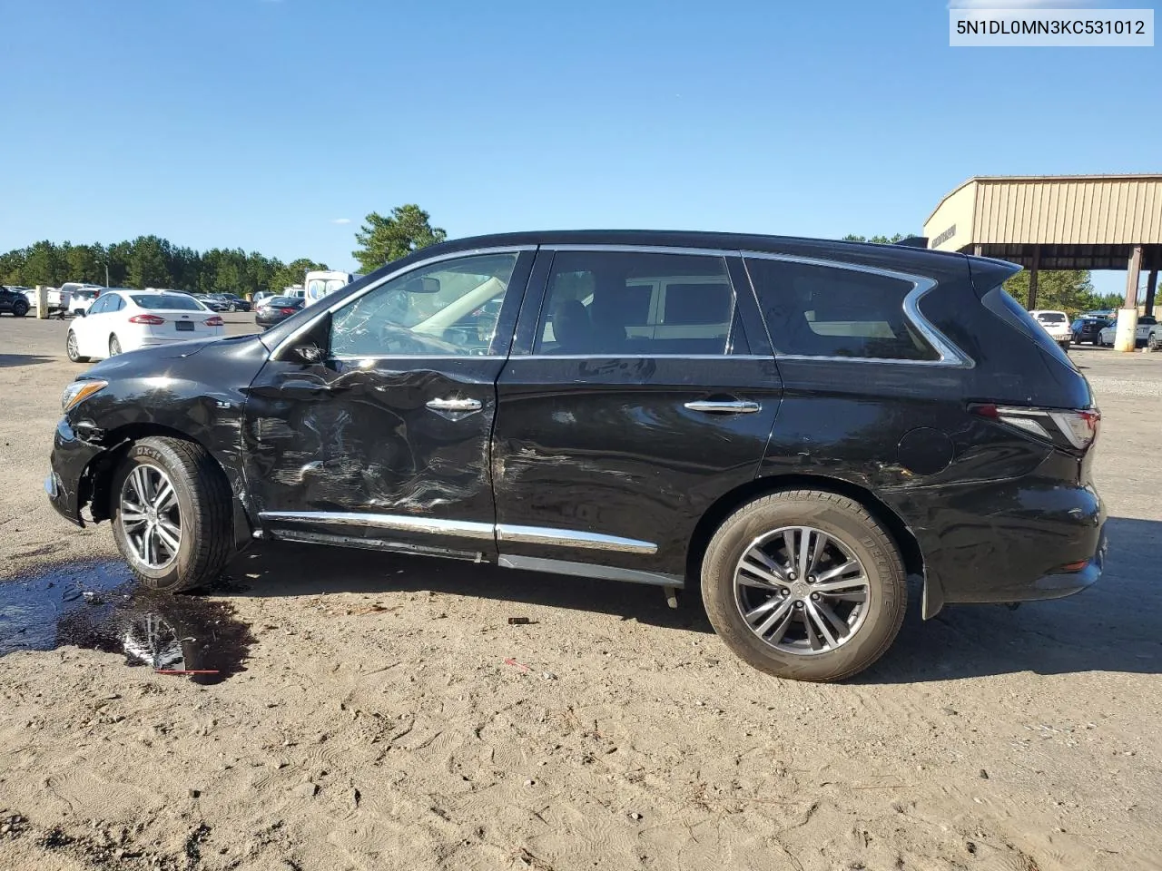 2019 Infiniti Qx60 Luxe VIN: 5N1DL0MN3KC531012 Lot: 76748264