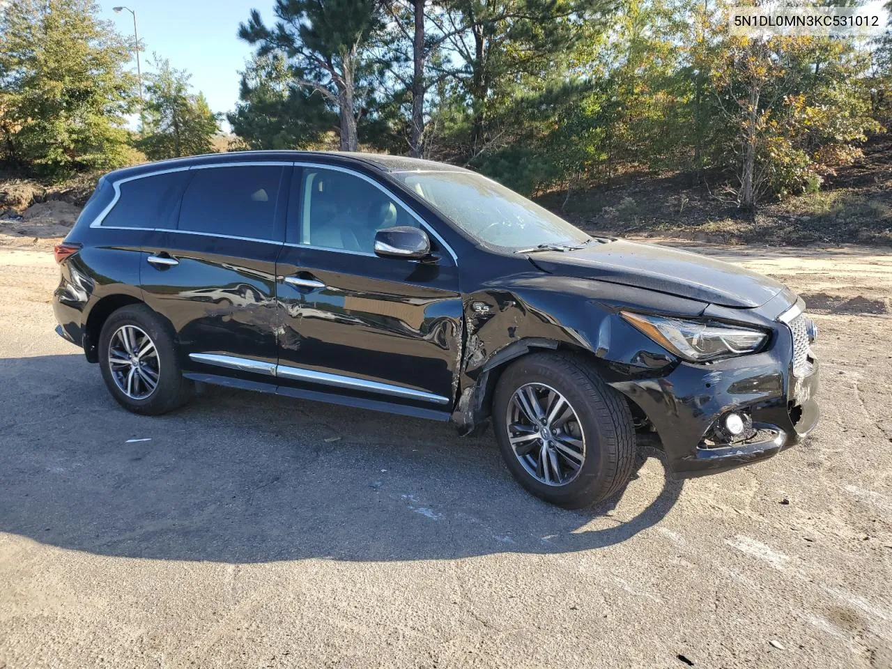 2019 Infiniti Qx60 Luxe VIN: 5N1DL0MN3KC531012 Lot: 76748264