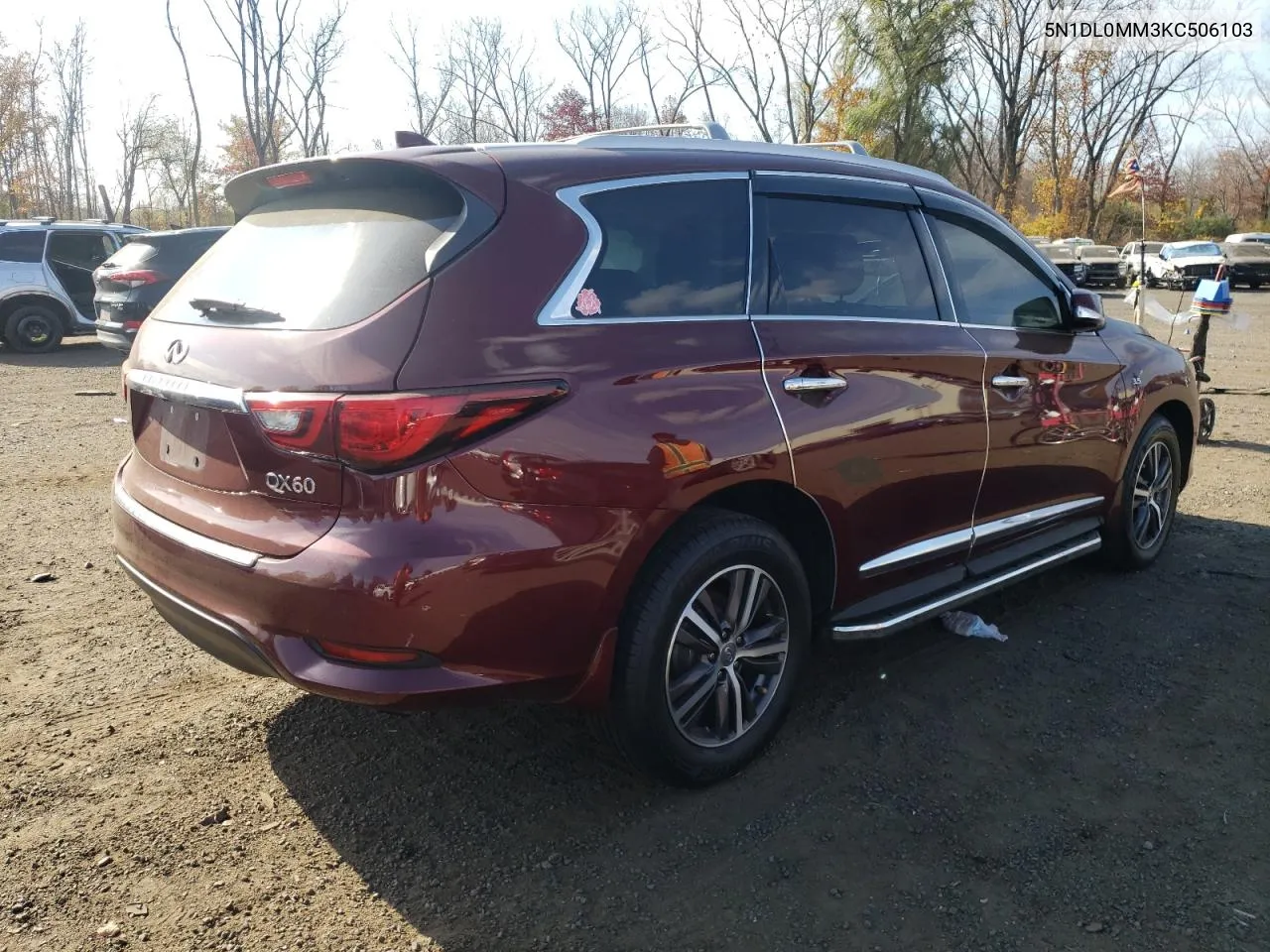 2019 Infiniti Qx60 Luxe VIN: 5N1DL0MM3KC506103 Lot: 77163624