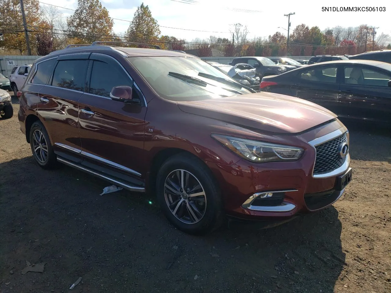 2019 Infiniti Qx60 Luxe VIN: 5N1DL0MM3KC506103 Lot: 77163624