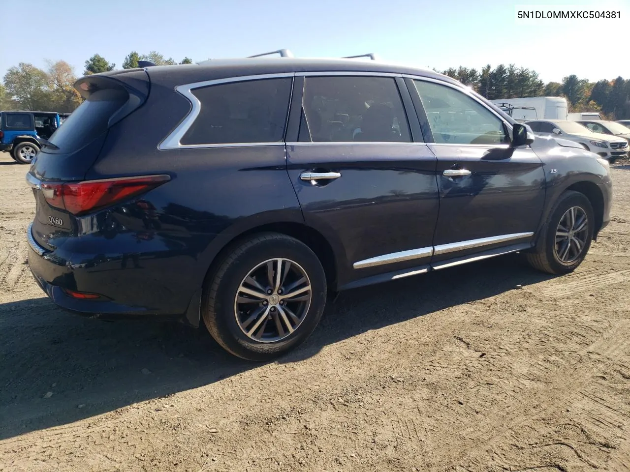 2019 Infiniti Qx60 Luxe VIN: 5N1DL0MMXKC504381 Lot: 77185574