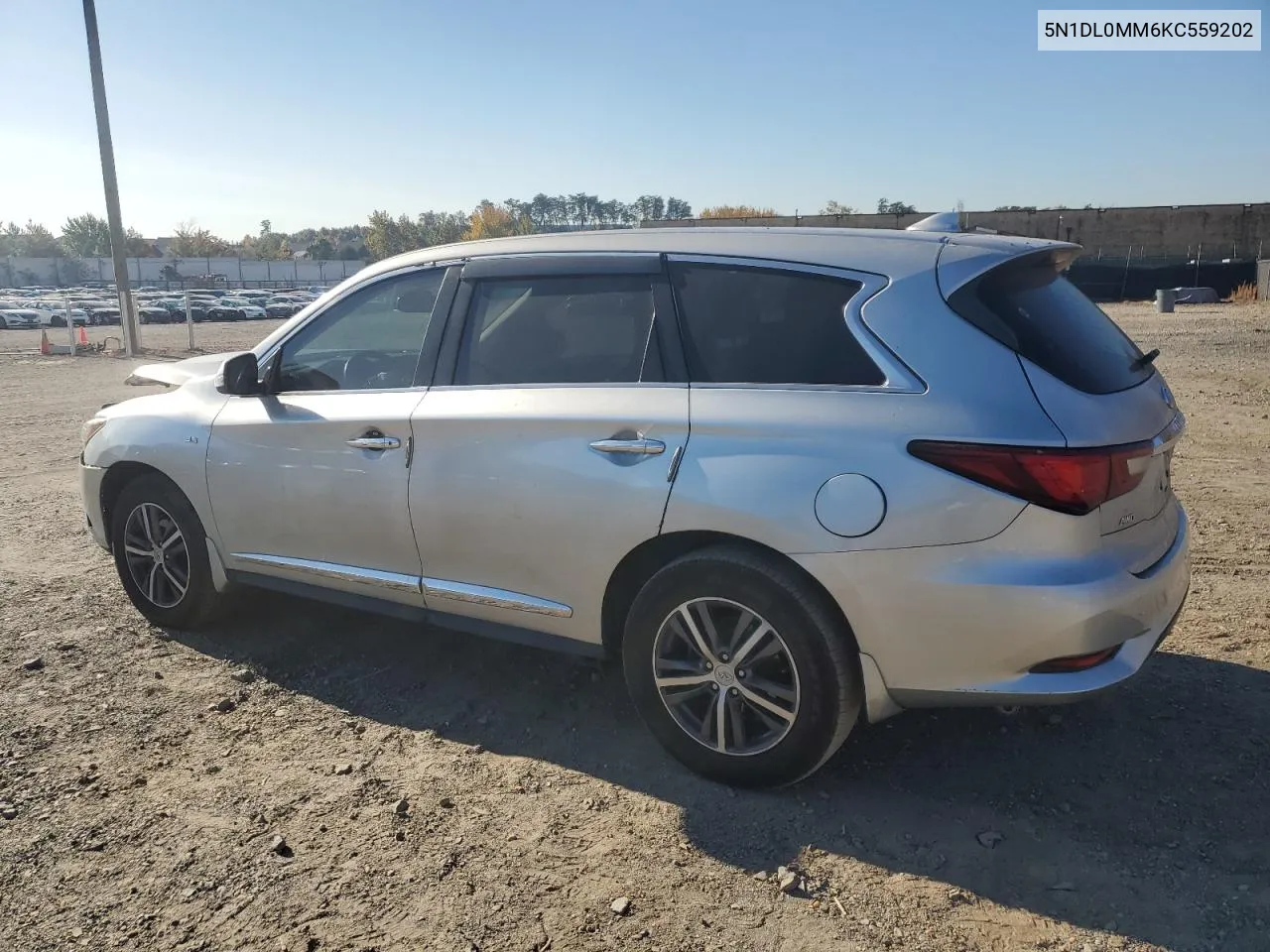 2019 Infiniti Qx60 Luxe VIN: 5N1DL0MM6KC559202 Lot: 77206344