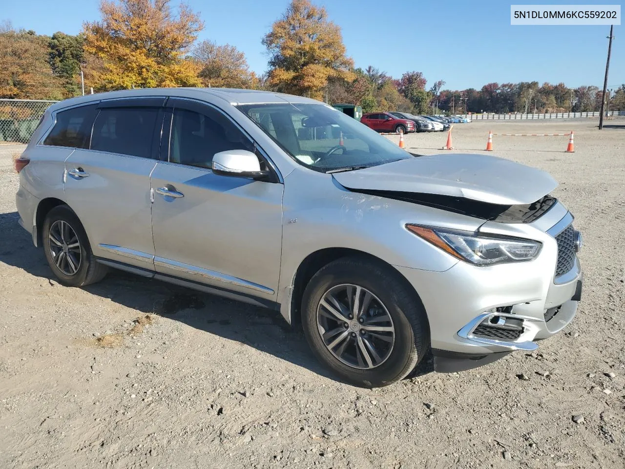 2019 Infiniti Qx60 Luxe VIN: 5N1DL0MM6KC559202 Lot: 77206344