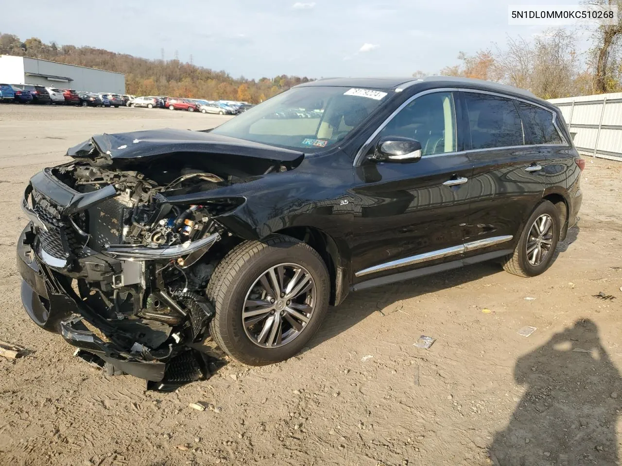 2019 Infiniti Qx60 Luxe VIN: 5N1DL0MM0KC510268 Lot: 78179224