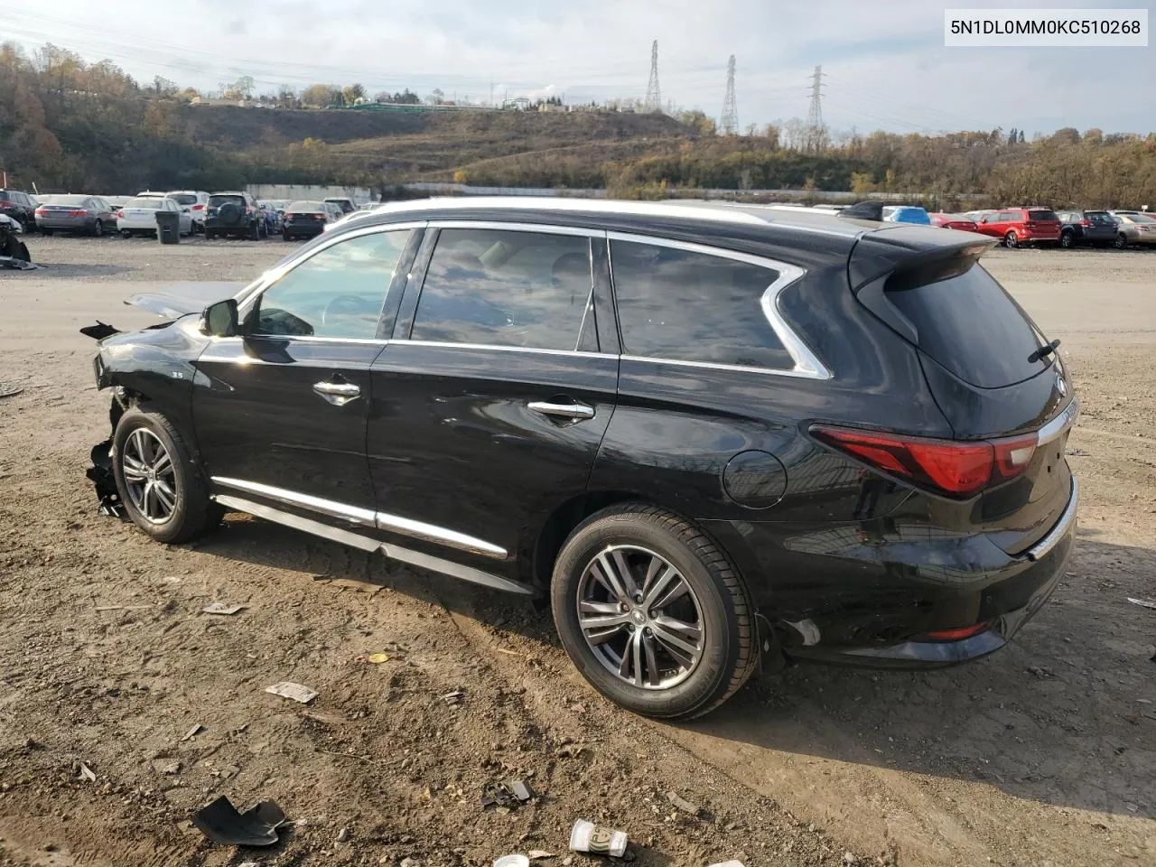 2019 Infiniti Qx60 Luxe VIN: 5N1DL0MM0KC510268 Lot: 78179224