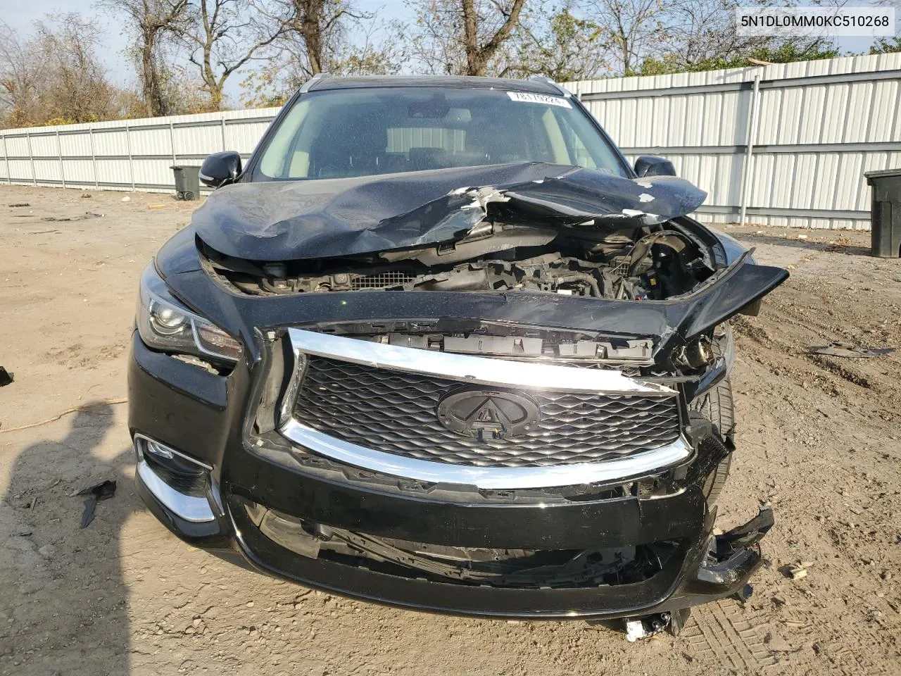 2019 Infiniti Qx60 Luxe VIN: 5N1DL0MM0KC510268 Lot: 78179224