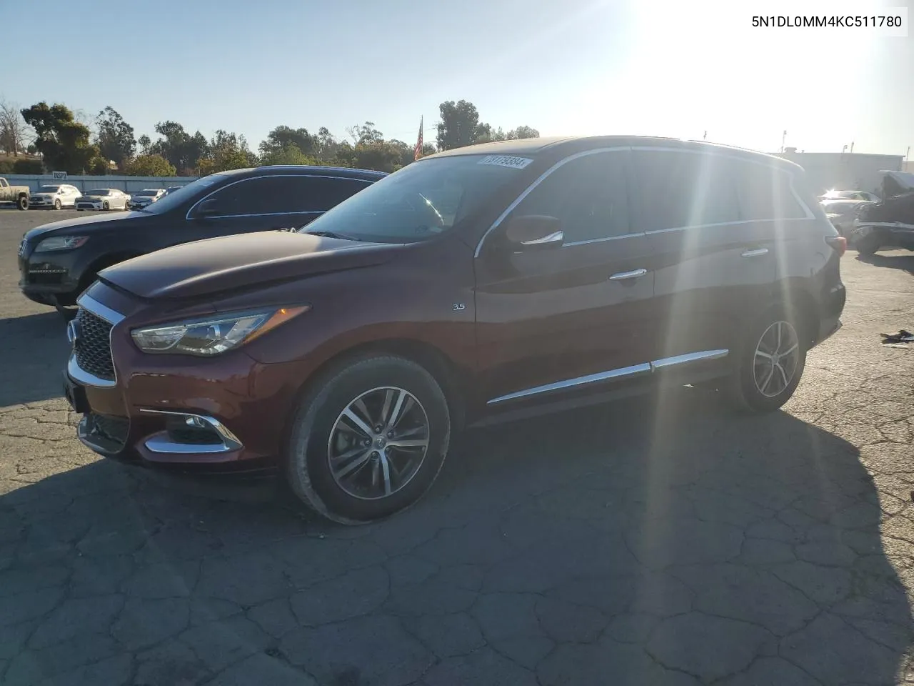 2019 Infiniti Qx60 Luxe VIN: 5N1DL0MM4KC511780 Lot: 78179384