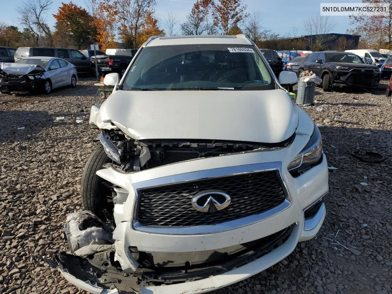 2019 Infiniti Qx60 Luxe VIN: 5N1DL0MM7KC527231 Lot: 78186034