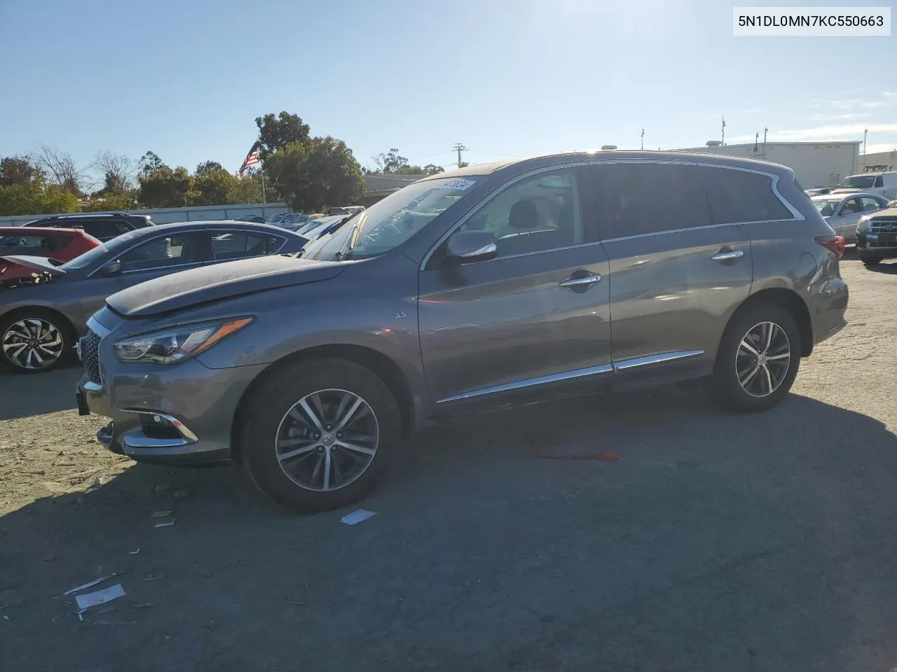 2019 Infiniti Qx60 Luxe VIN: 5N1DL0MN7KC550663 Lot: 78473834