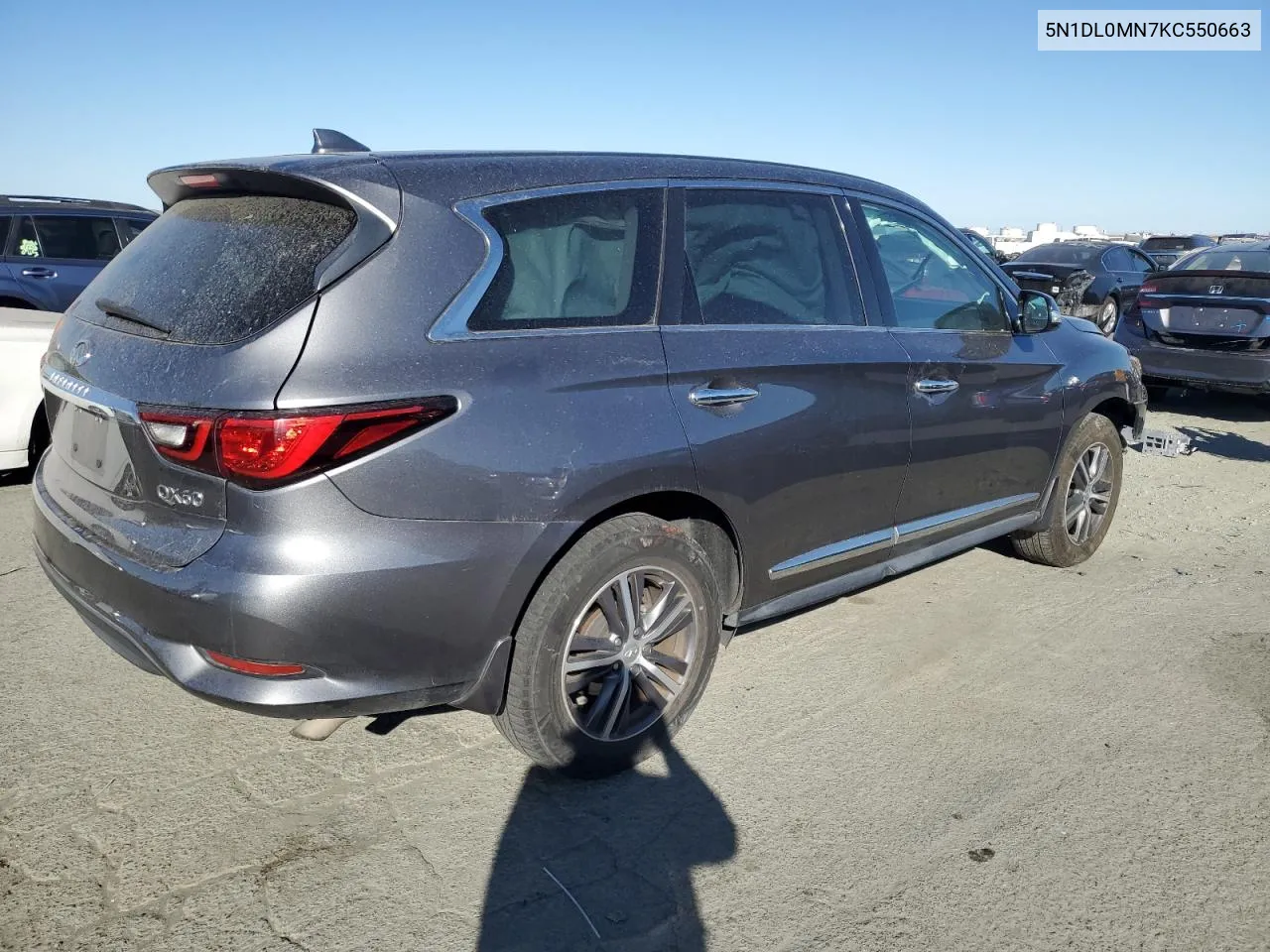 2019 Infiniti Qx60 Luxe VIN: 5N1DL0MN7KC550663 Lot: 78473834