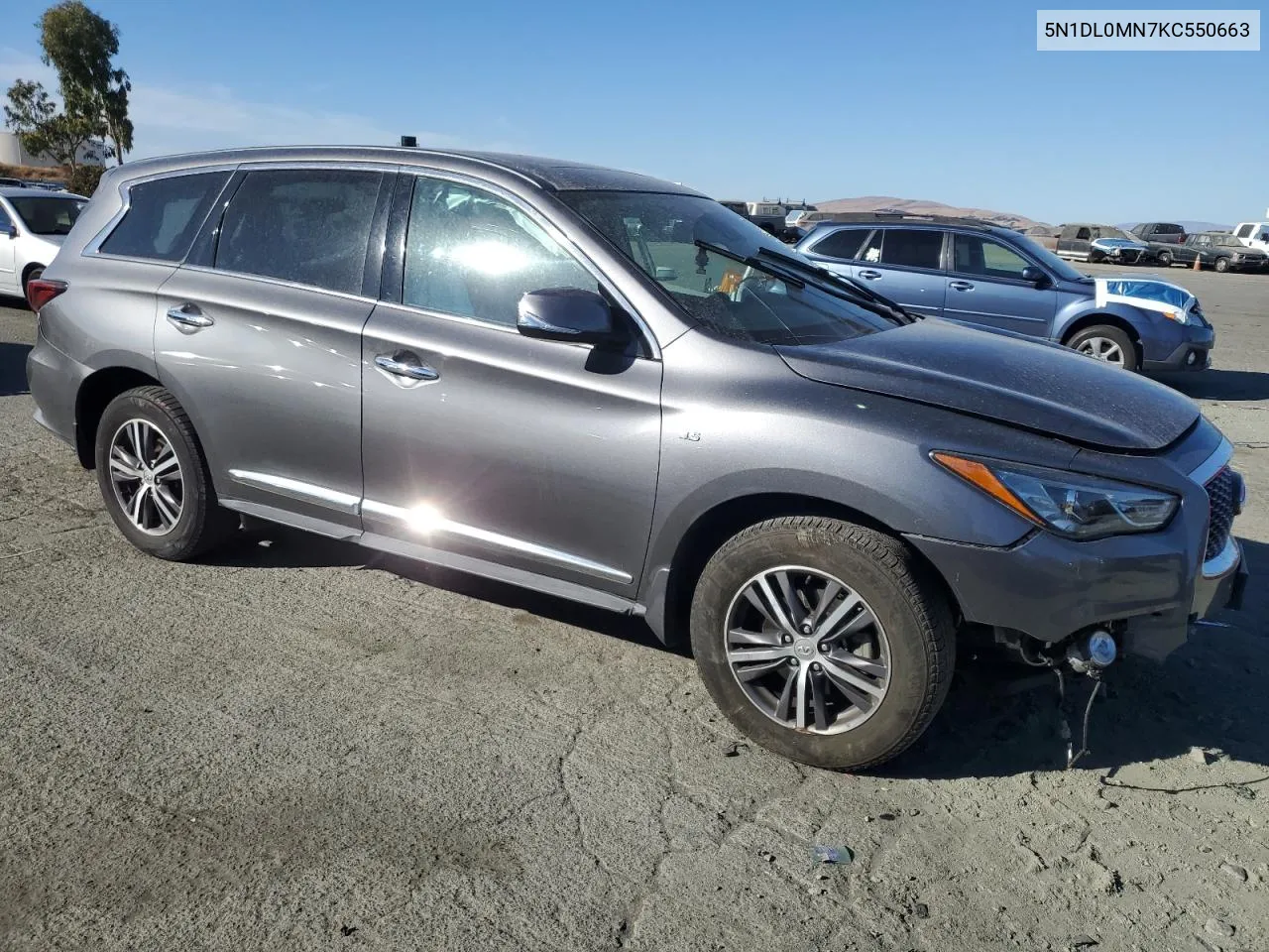 2019 Infiniti Qx60 Luxe VIN: 5N1DL0MN7KC550663 Lot: 78473834