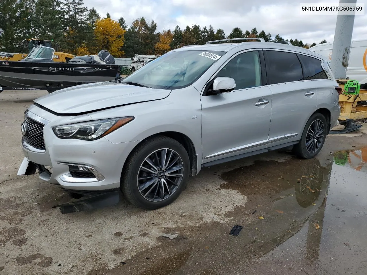 2019 Infiniti Qx60 Luxe VIN: 5N1DL0MM7KC506959 Lot: 78694914