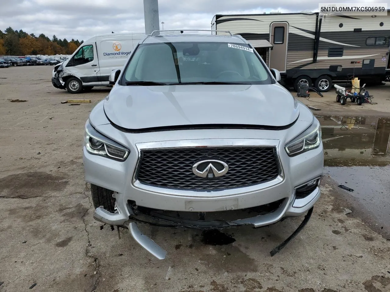 2019 Infiniti Qx60 Luxe VIN: 5N1DL0MM7KC506959 Lot: 78694914