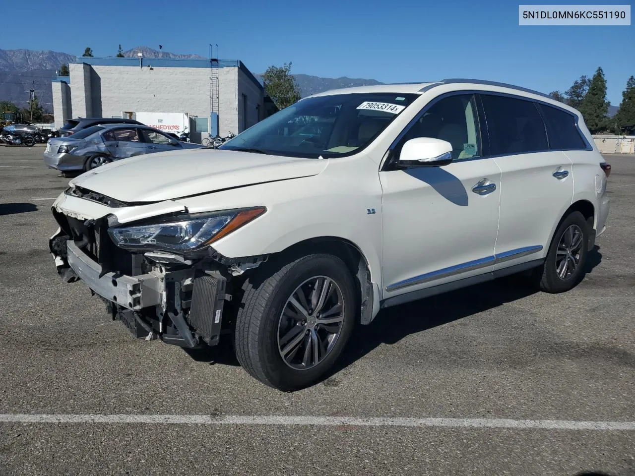 2019 Infiniti Qx60 Luxe VIN: 5N1DL0MN6KC551190 Lot: 79053314