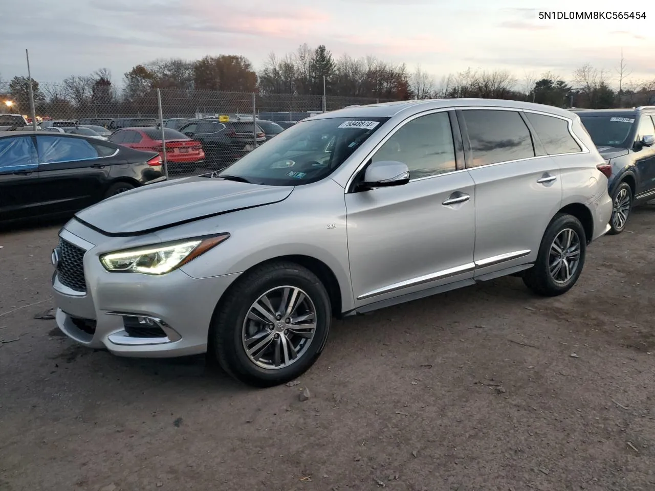 2019 Infiniti Qx60 Luxe VIN: 5N1DL0MM8KC565454 Lot: 79348874