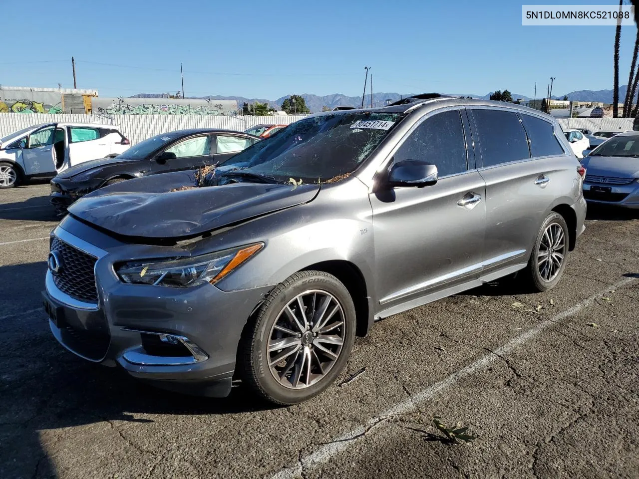 2019 Infiniti Qx60 Luxe VIN: 5N1DL0MN8KC521088 Lot: 80451714