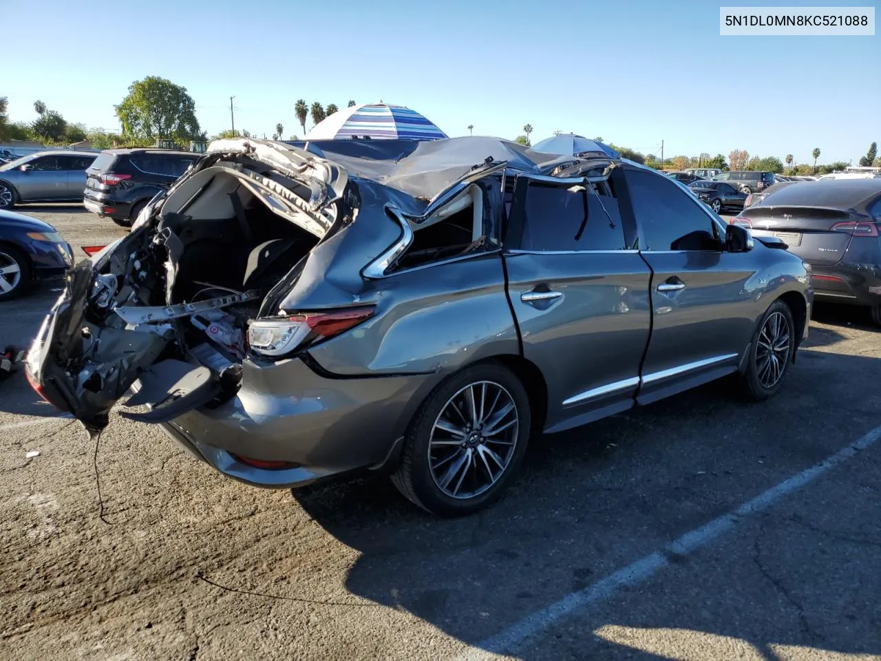 2019 Infiniti Qx60 Luxe VIN: 5N1DL0MN8KC521088 Lot: 80451714