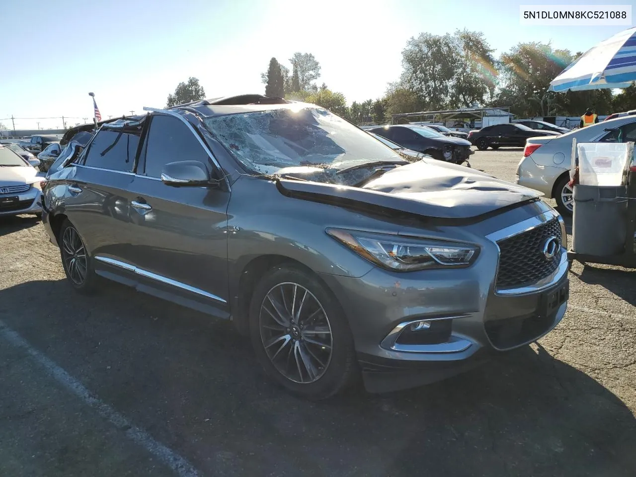 2019 Infiniti Qx60 Luxe VIN: 5N1DL0MN8KC521088 Lot: 80451714