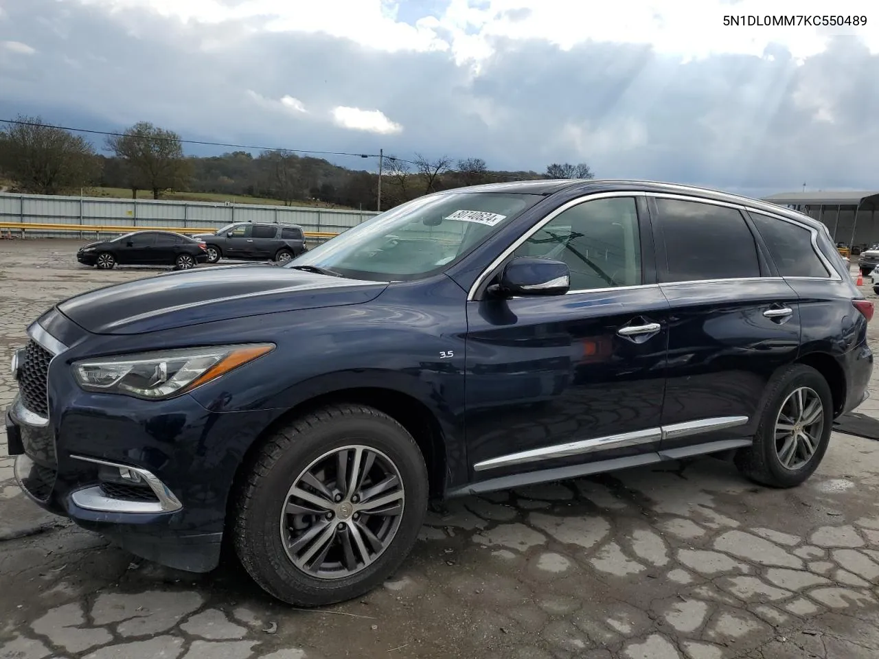 2019 Infiniti Qx60 Luxe VIN: 5N1DL0MM7KC550489 Lot: 80740624