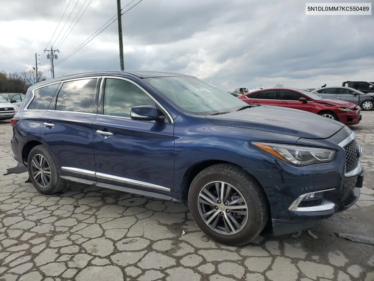 2019 Infiniti Qx60 Luxe VIN: 5N1DL0MM7KC550489 Lot: 80740624