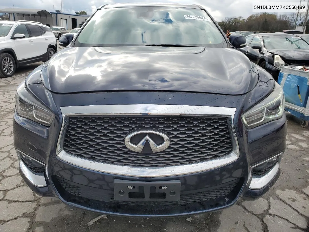 2019 Infiniti Qx60 Luxe VIN: 5N1DL0MM7KC550489 Lot: 80740624