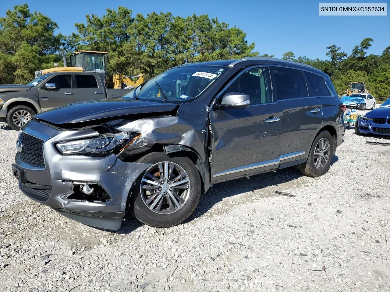 2019 Infiniti Qx60 Luxe VIN: 5N1DL0MNXKC552634 Lot: 80847244