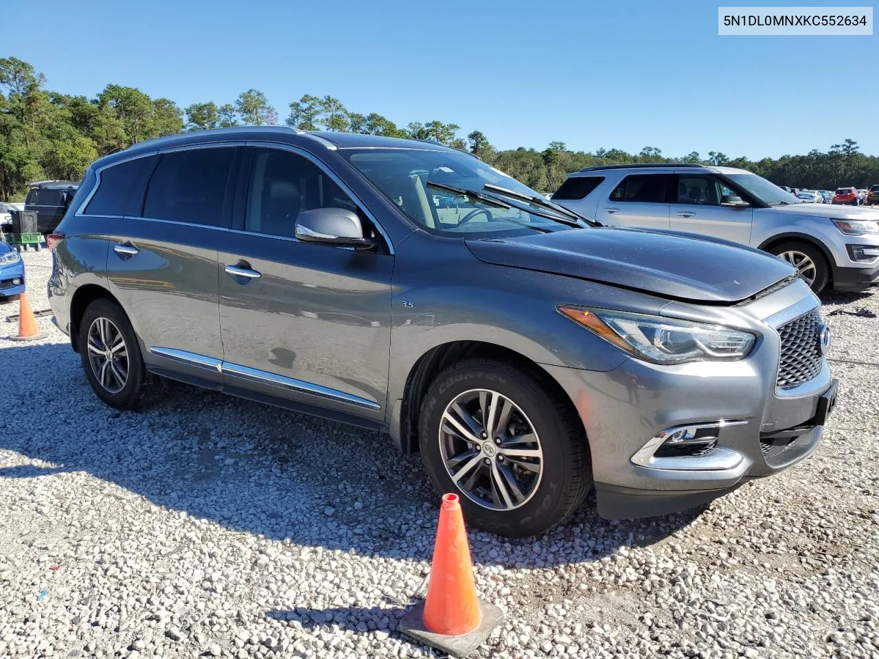 2019 Infiniti Qx60 Luxe VIN: 5N1DL0MNXKC552634 Lot: 80847244