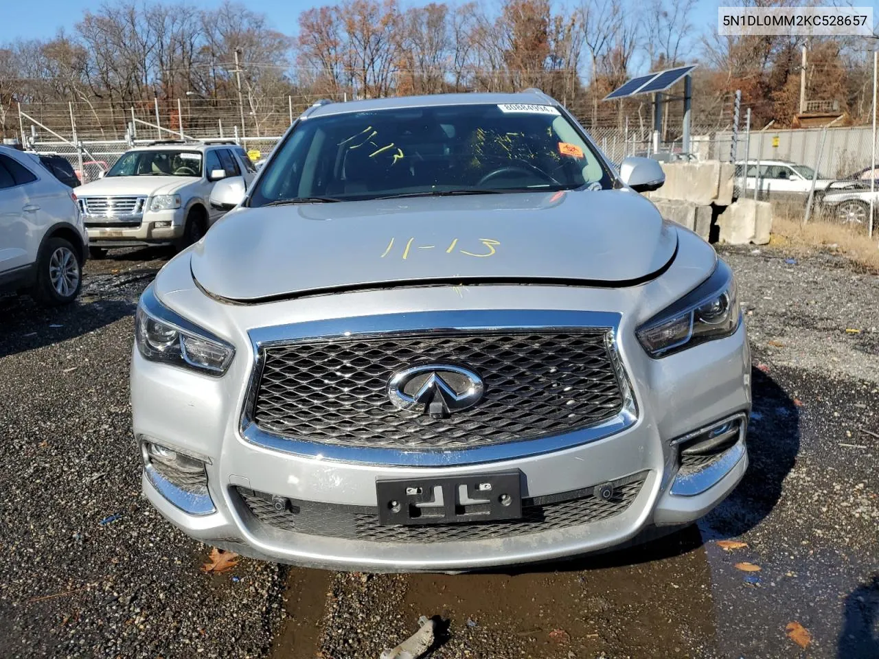 2019 Infiniti Qx60 Luxe VIN: 5N1DL0MM2KC528657 Lot: 80884994