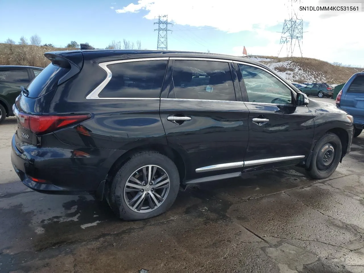 2019 Infiniti Qx60 Luxe VIN: 5N1DL0MM4KC531561 Lot: 80994994