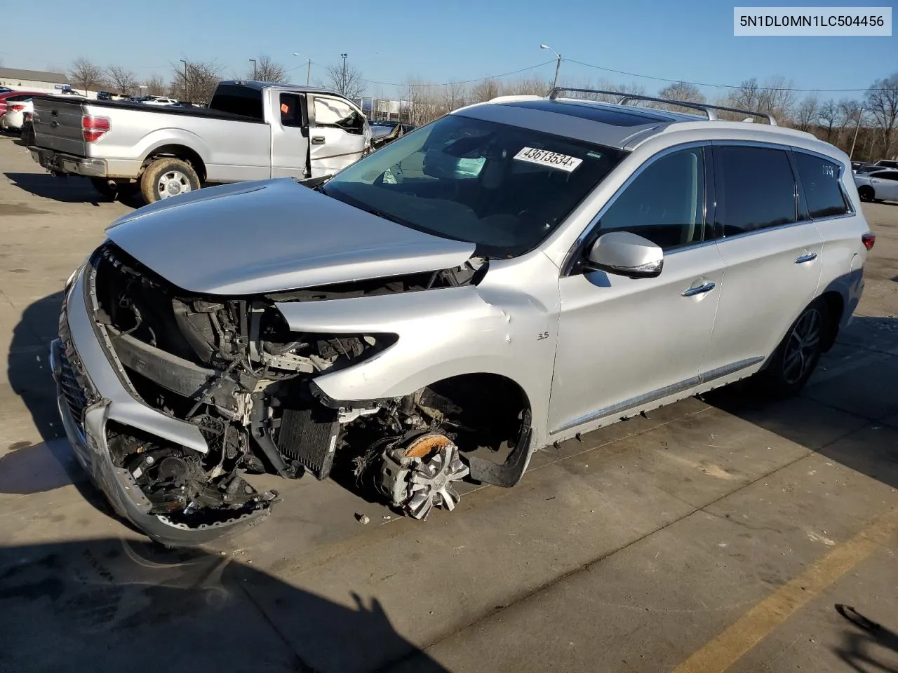 2020 Infiniti Qx60 Luxe VIN: 5N1DL0MN1LC504456 Lot: 43613534