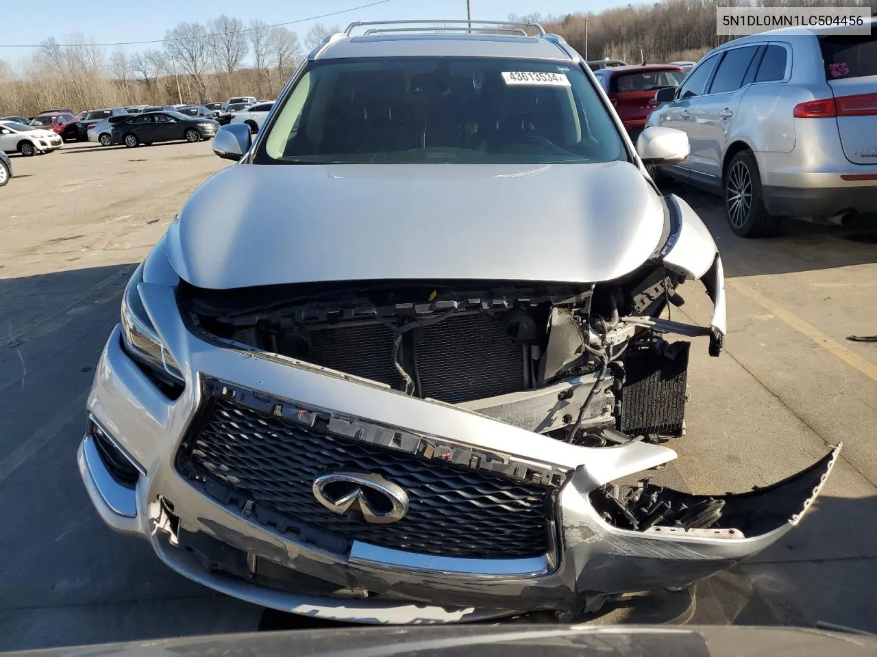 2020 Infiniti Qx60 Luxe VIN: 5N1DL0MN1LC504456 Lot: 43613534