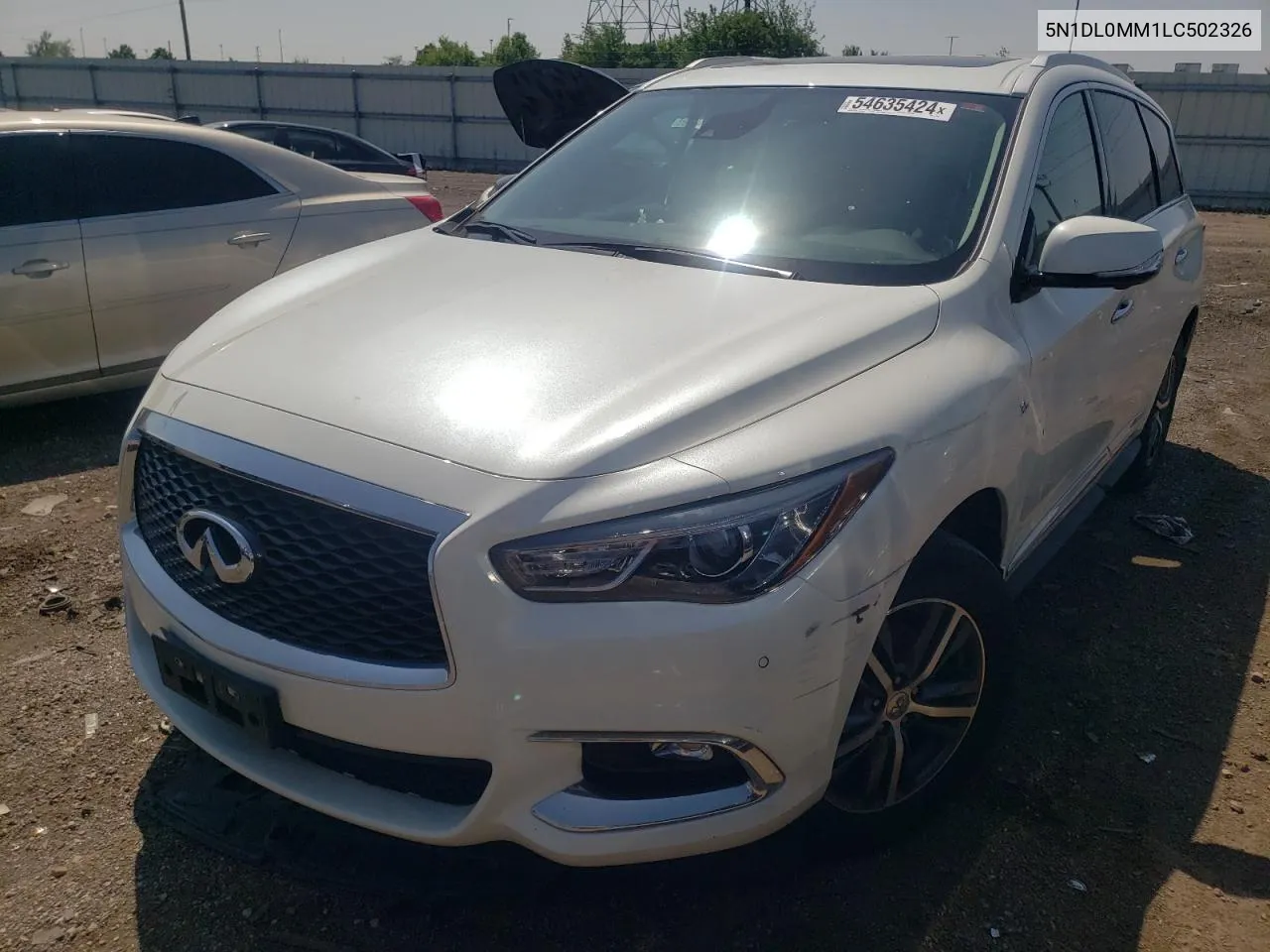 2020 Infiniti Qx60 Luxe VIN: 5N1DL0MM1LC502326 Lot: 54635424