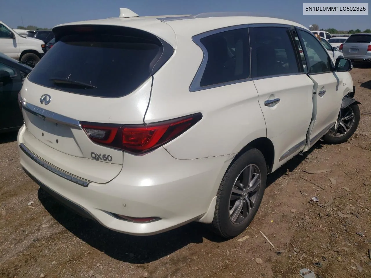 2020 Infiniti Qx60 Luxe VIN: 5N1DL0MM1LC502326 Lot: 54635424