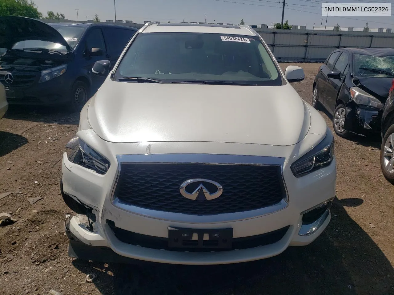 5N1DL0MM1LC502326 2020 Infiniti Qx60 Luxe