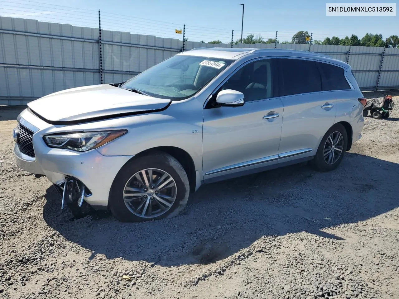 2020 Infiniti Qx60 Luxe VIN: 5N1DL0MNXLC513592 Lot: 61554944