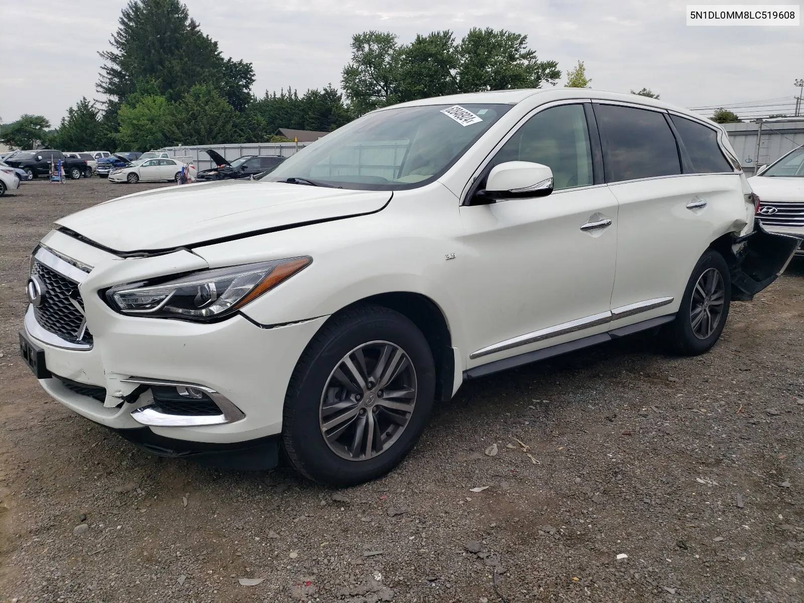 2020 Infiniti Qx60 Luxe VIN: 5N1DL0MM8LC519608 Lot: 62846924