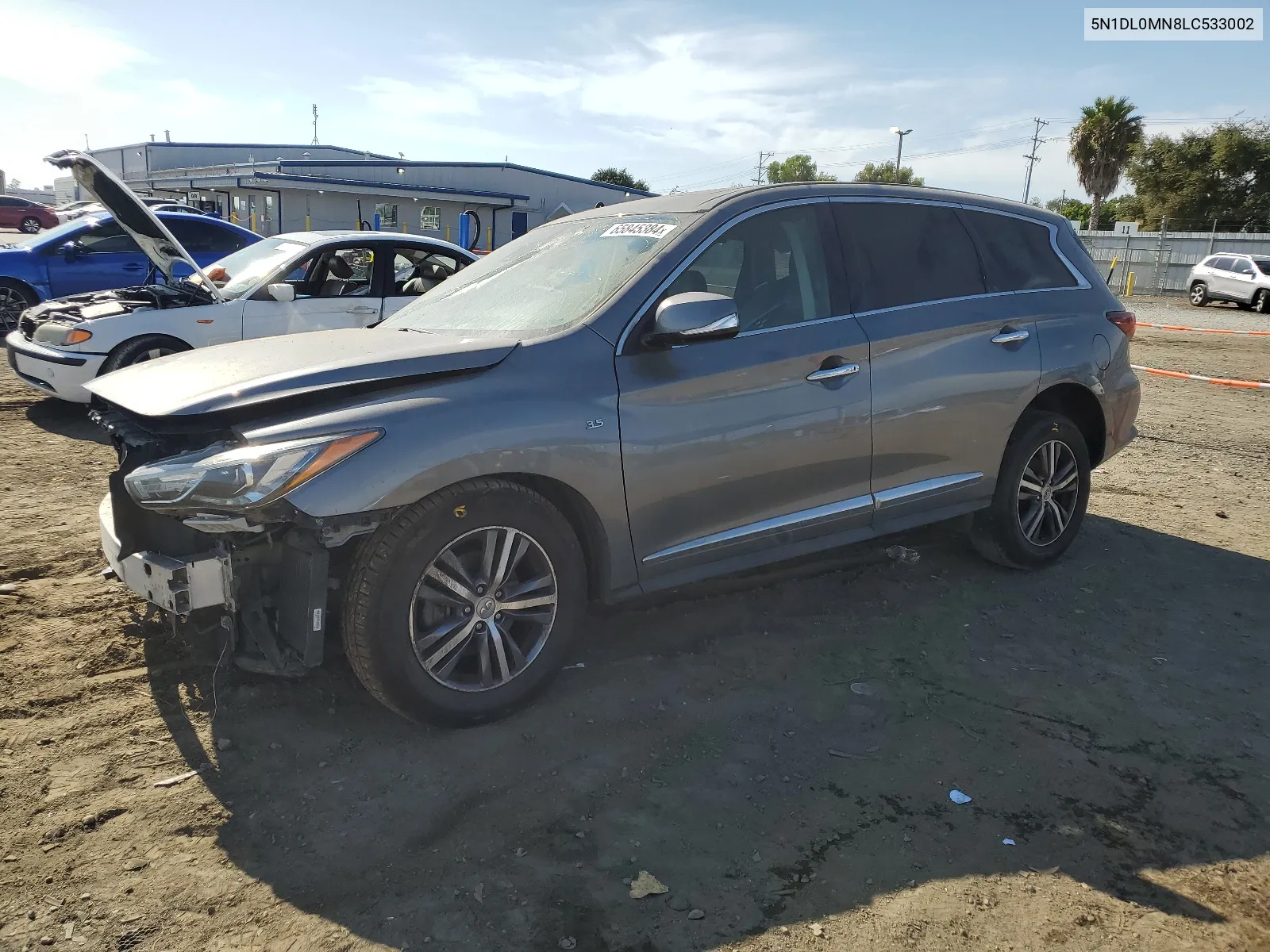 2020 Infiniti Qx60 Luxe VIN: 5N1DL0MN8LC533002 Lot: 65845384