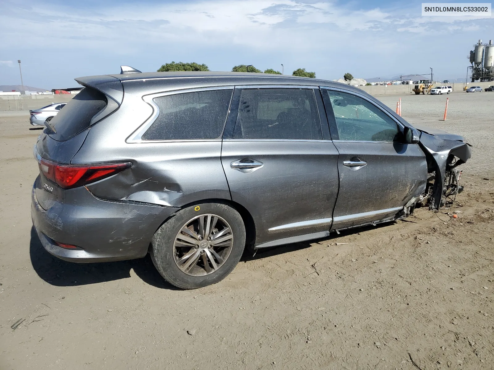 2020 Infiniti Qx60 Luxe VIN: 5N1DL0MN8LC533002 Lot: 65845384