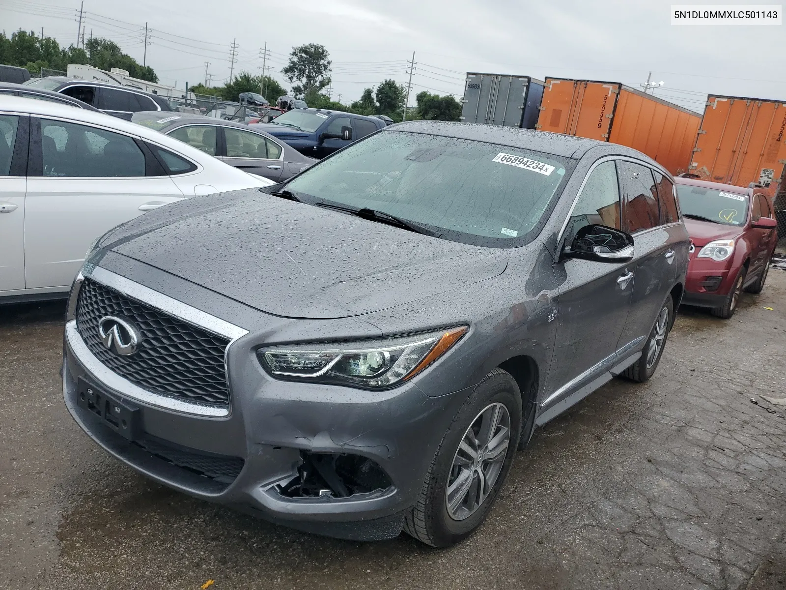 2020 Infiniti Qx60 Luxe VIN: 5N1DL0MMXLC501143 Lot: 66894234